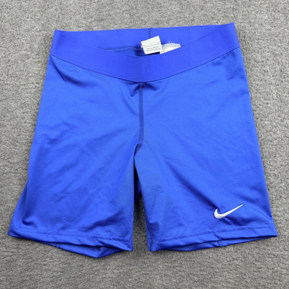 Nike Pro Women's Compression Shorts Blue Athletic Workout Spandex 835982 Small